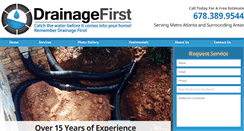 Desktop Screenshot of drainagefirst.com